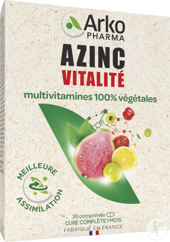 Arkopharma Azinc Végétal Vitalité 30 Comprimés