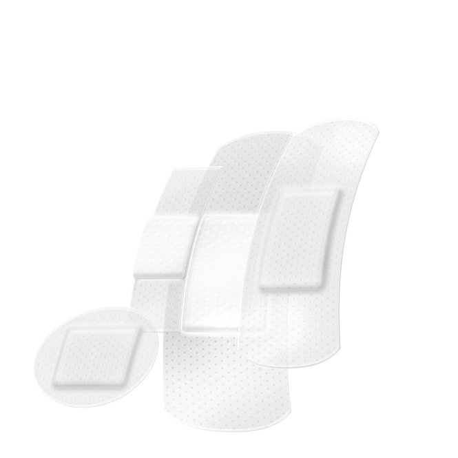 Lifemed® - Pflaster-Strips - halbtransparent - 40 Stück