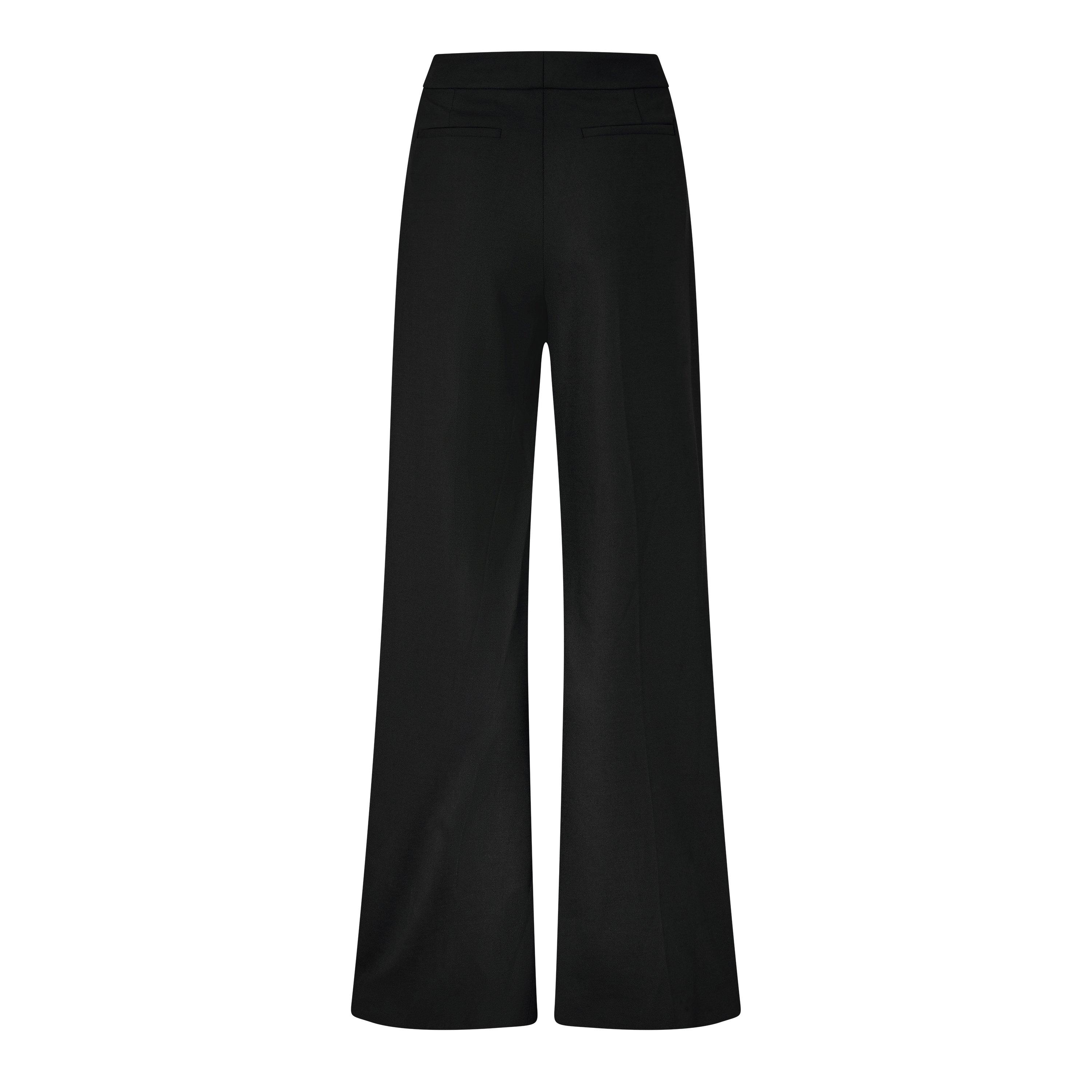 Off White Buckle Formal Trousers