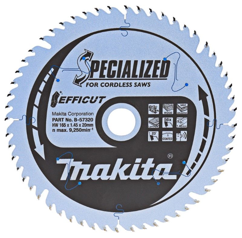 Makita B-57336 Cirkelzaagblad Hout - 165x20x1,45mm
