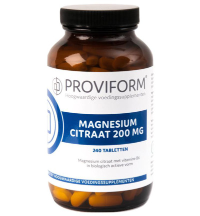 Proviform Magnesium Citraat 200 Mg & B6 (240 tabletten)