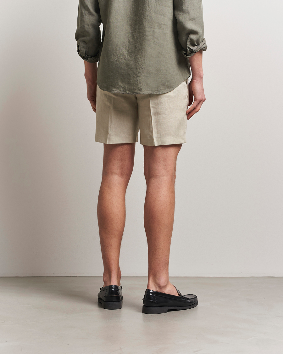 Tiger of Sweden Thiago Linen Shorts Cream Sand
