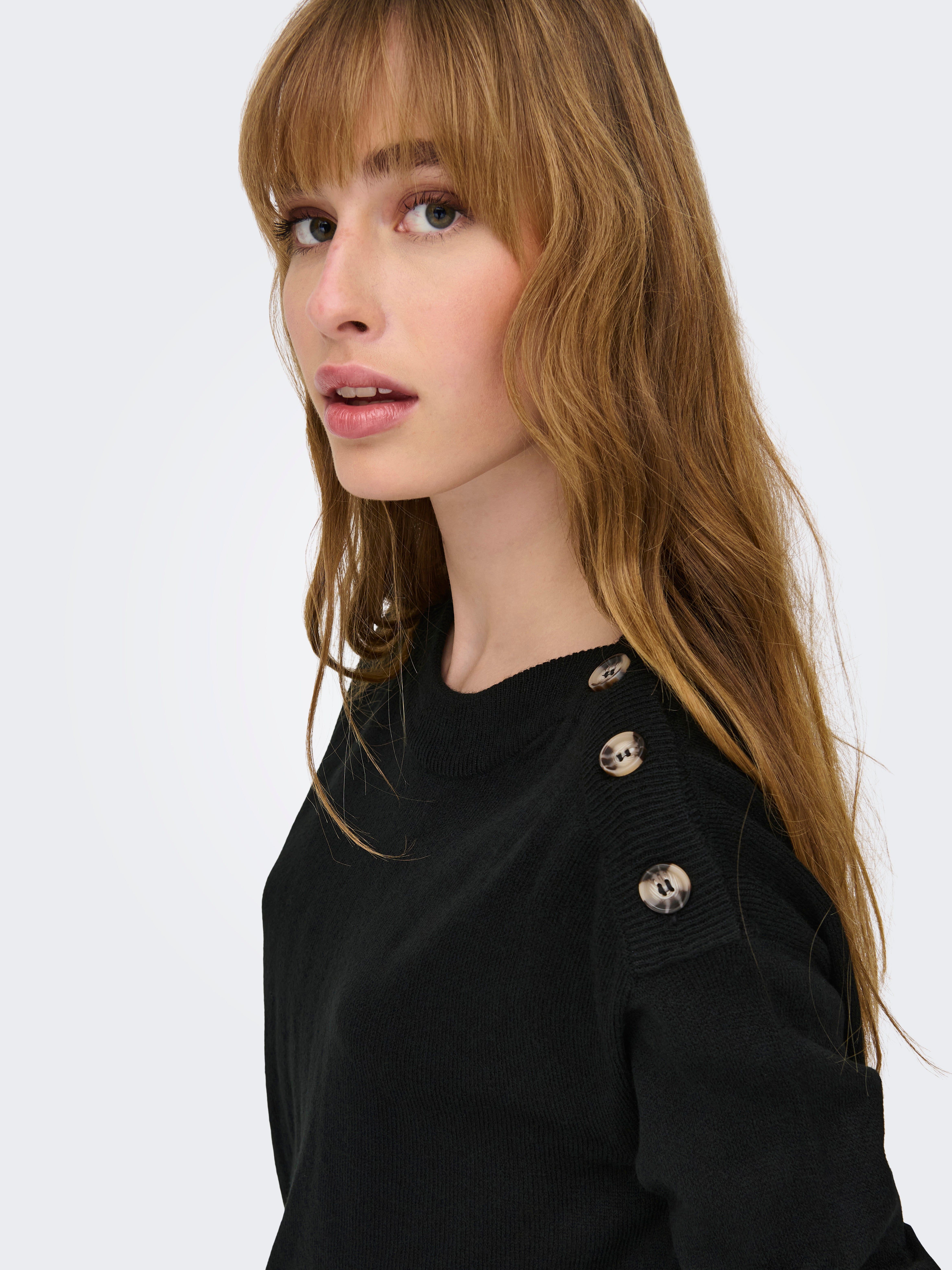 JDYLAURA Strickpullover Black