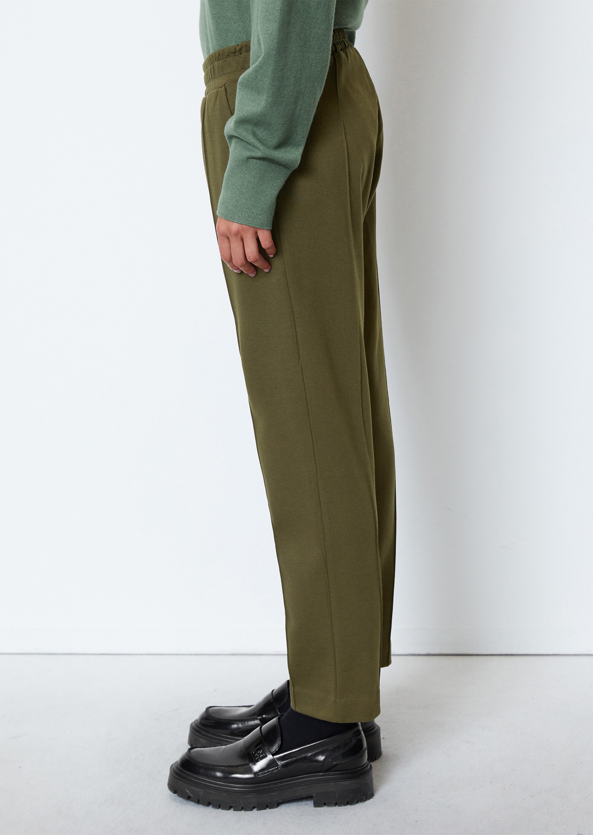 Jersey-Trackpants slim aus Interlock-Qualität mit Silktouch