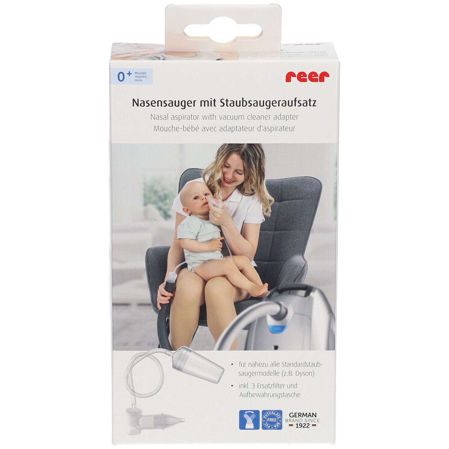 reer Nasensauger mit Staubsaugeraufsatz
