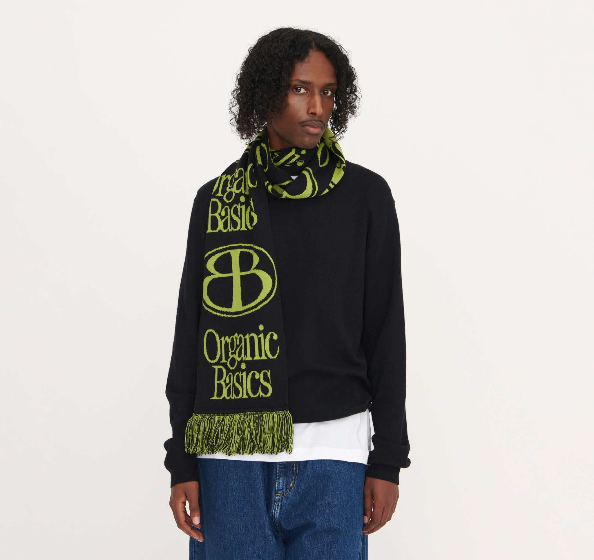 COTTON<br>Soft Knit Jacquard Scarf