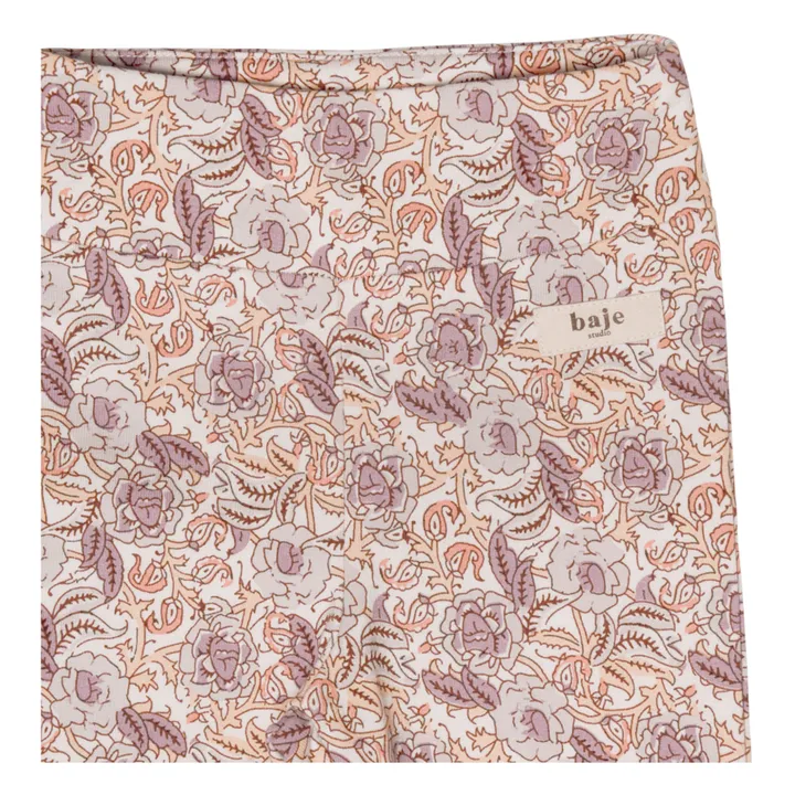 Baje Studio Legging Miva Fleuri Evasé | Ecru