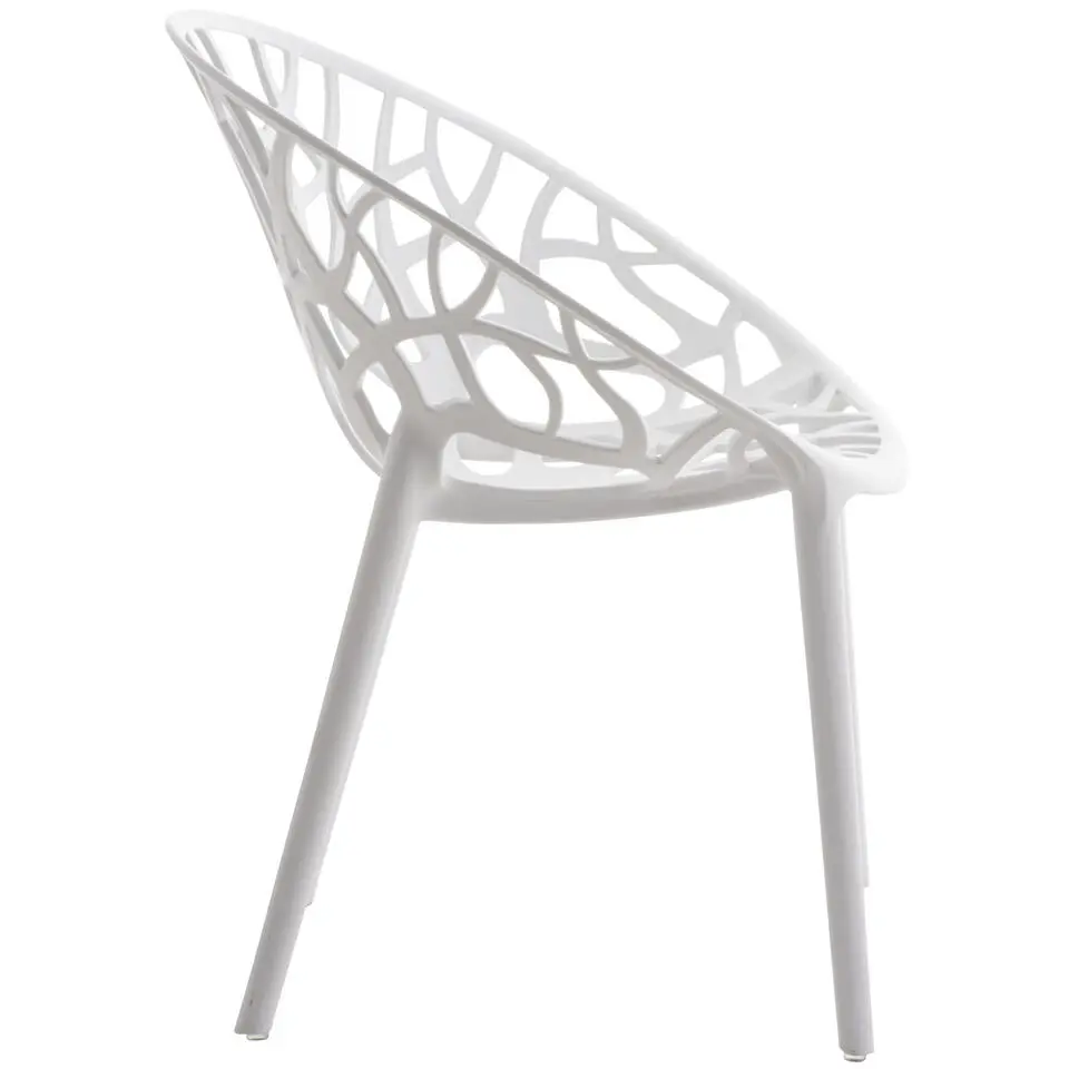 CLP Set van 2 Tuinstoel Hope Kunststof - wit