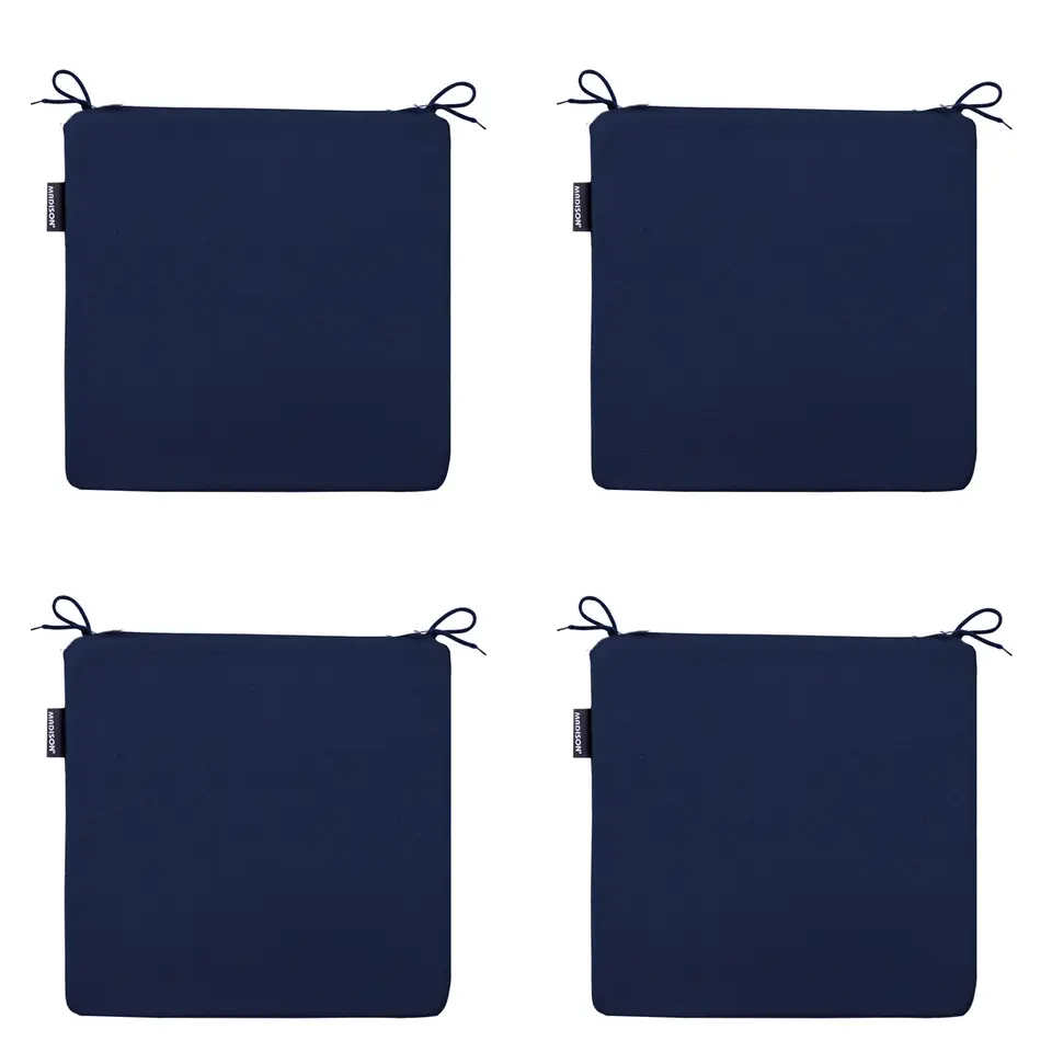 Madison - Zitkussen Panama indigo - Ca. 40x40 cm - Set van 4