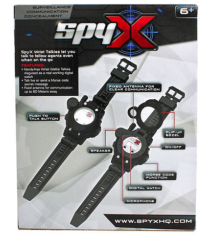 SpyX Walkie Talkies - Handgelenk - Schwarz