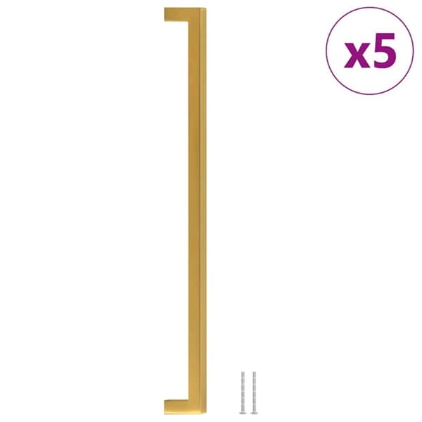 vidaXL Skaphåndtak 5 stk gulv 320 mm rustfritt stål