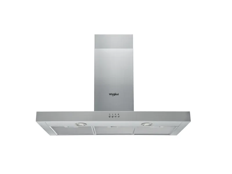 Whirlpool AKR 559/3 IX - Hætte - skorsten flad - bredde: 89.8 cm - dybde: 45 cm - udtrækning og recirkulation (-) - med intern motor - rustfrit stål
