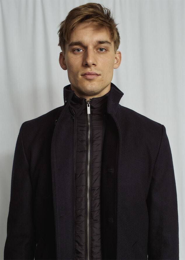 Bruun & Stengade BS Ontario Slim Fit Coat Navy