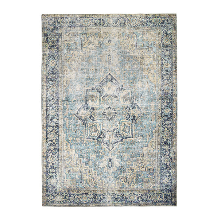 Vintage vloerkleed - Lugan Lichtblauw | Ruim assortiment