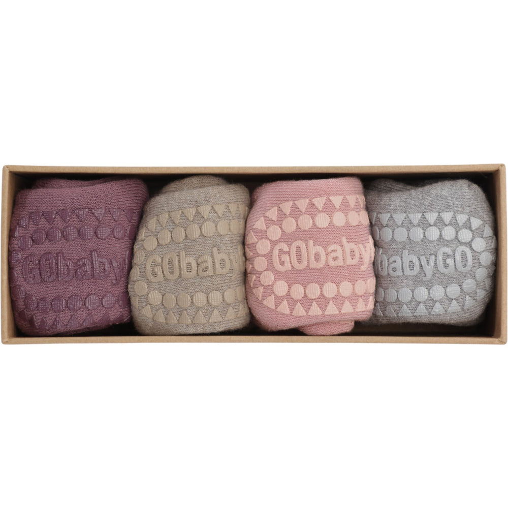 Køb Gobabygo Purple/Sand/Pink/Grey Combo Box Organic Bomuld