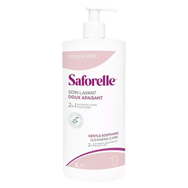 Saforelle Care & Hygiene Sabonete Líquido Suave e Calmante 1L