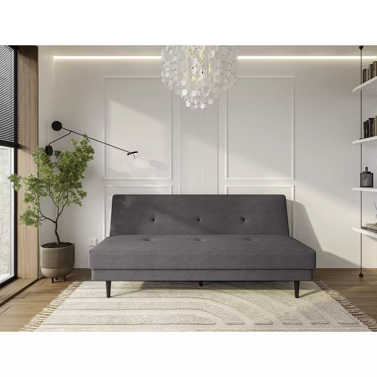 Schlafsofa Muffin 100x192 Anthrazit