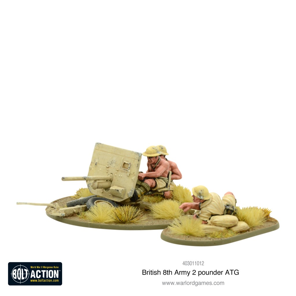 Bolt Action - British - 8th Army 2 Pounder ATG