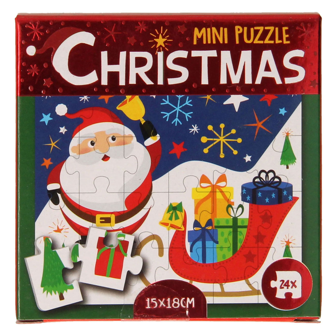 Mini Puzzel Kerst, 24st.