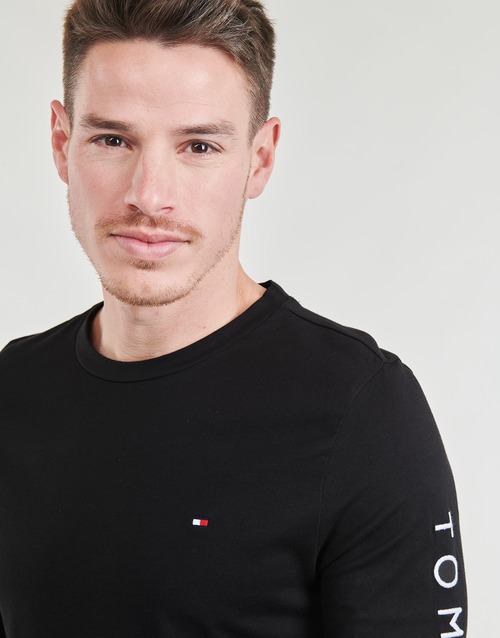 Tommy Hilfiger - TOMMY LOGO LONG SLEEVE TEE - Noir