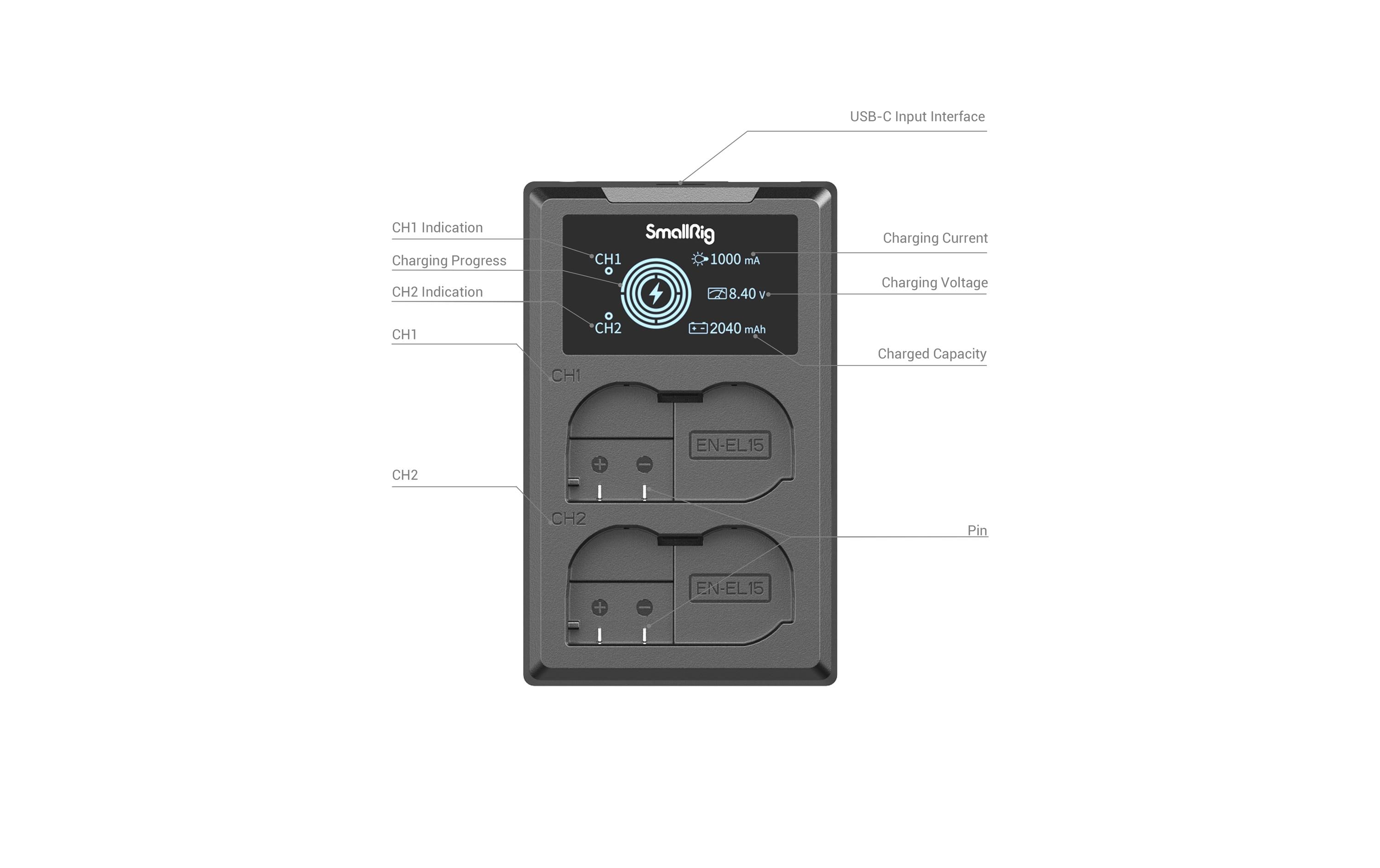 Digitalkamera-Akku EN-EL15 Akku und Charger KitAkku und Charger Kit EN-EL15 für Nikon Kameras