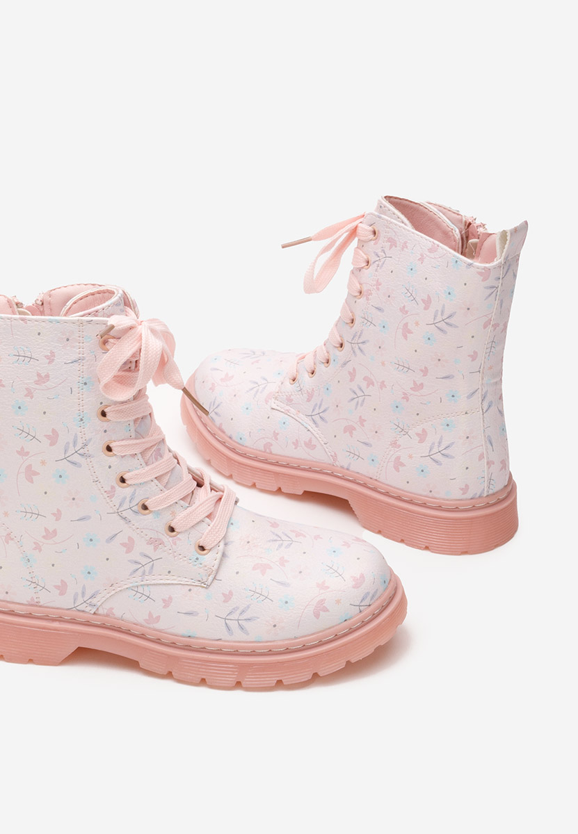 Bottines filles blanches Leaves