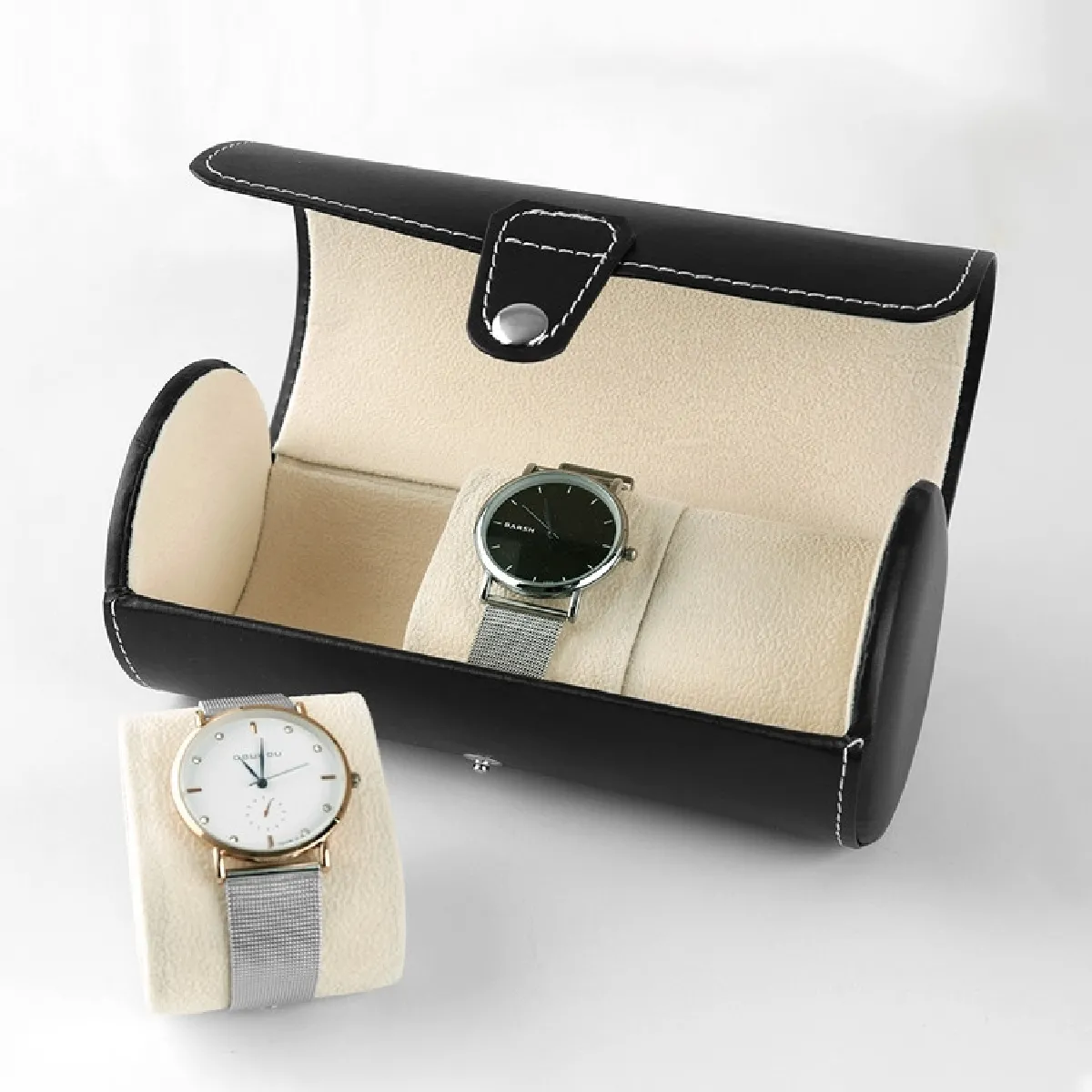 Wewoo Cylindre de montre de voyage Noir