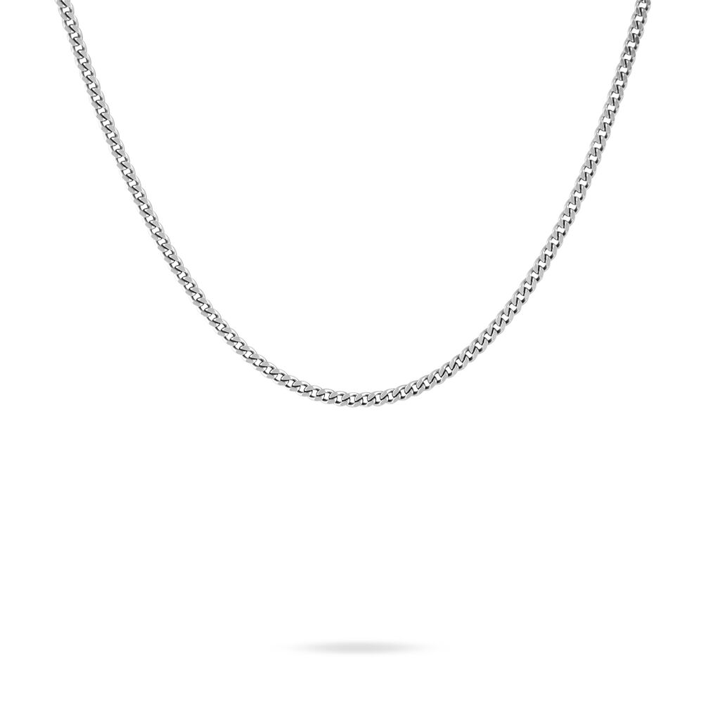 Chaîne Minyar Maille Gourmette Argent Blanc
