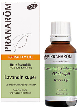 Pranarôm Lavandin Super Sommité Fleurie Huile Essentielle Bio 30ml