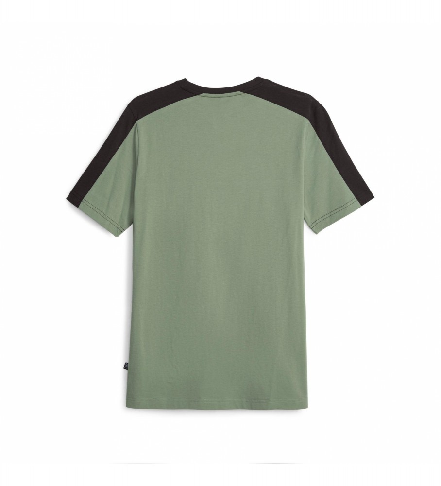 Camiseta Puma Essentials Block Tape verde