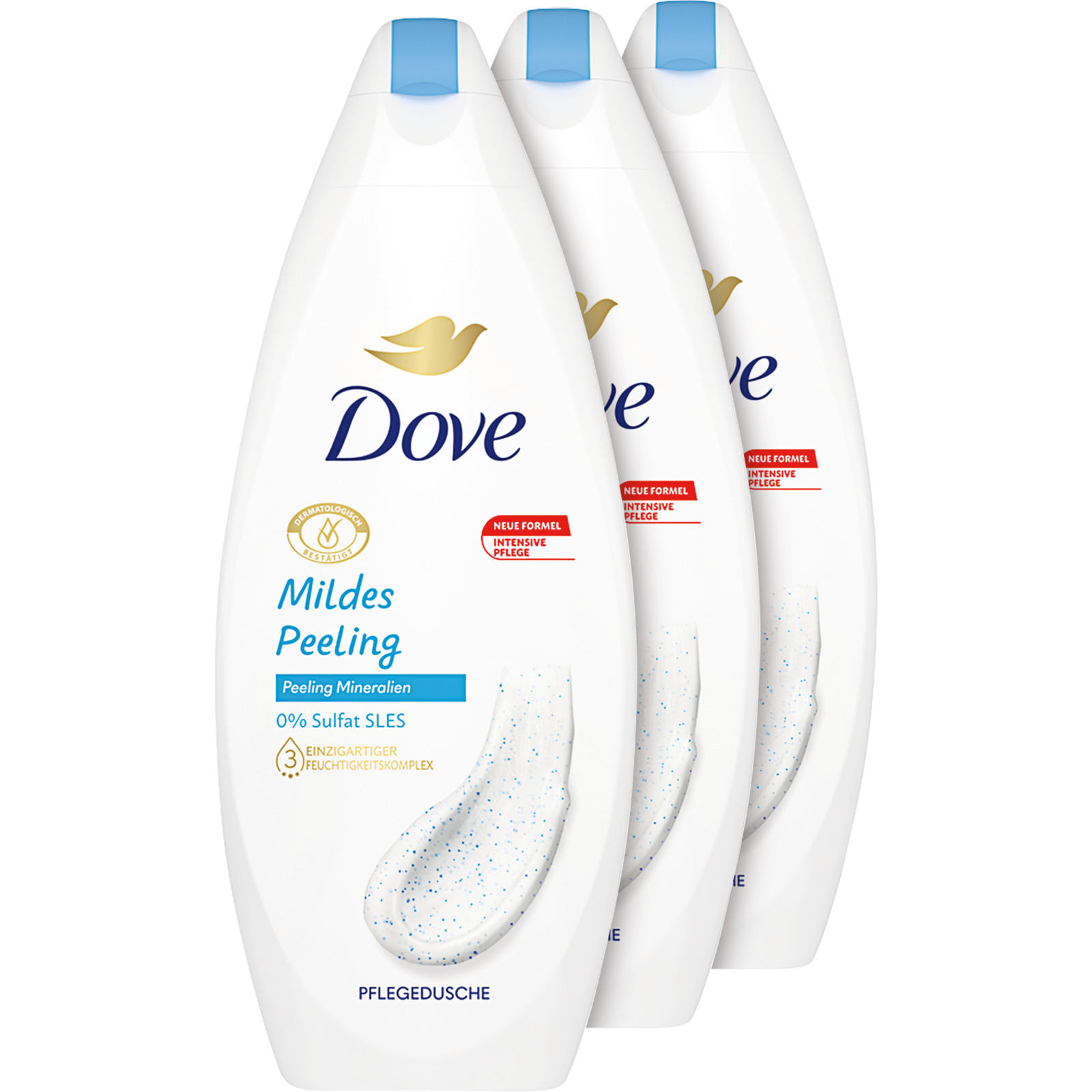 Dove Duschpflege Mildes Peeling 3 x 250 ml