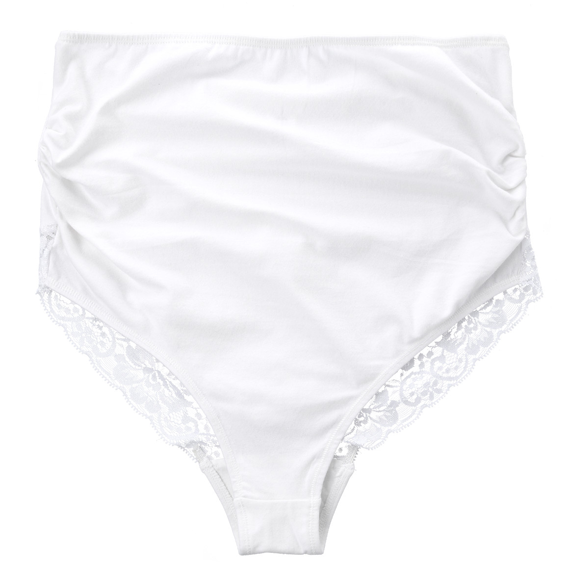 Gina Mama 2 Damen Umstands-Slips mit Spitze weiss / schwarz