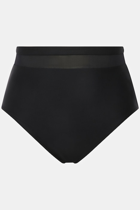 Bikini-Slip, High Waist, Panty Style, Mesh-Einsatz