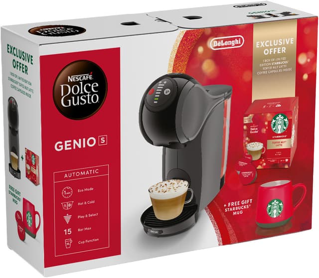Nescafé Dolce Gusto Genio S kapselmaskine Starbucks-pakke