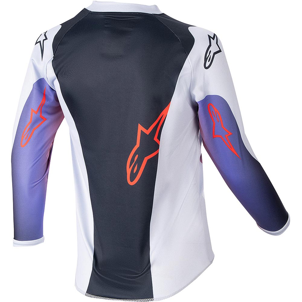 Alpinestars - Maillot enfant Kids Racer Hoen Gris Clair / Noir / Violet / Orange