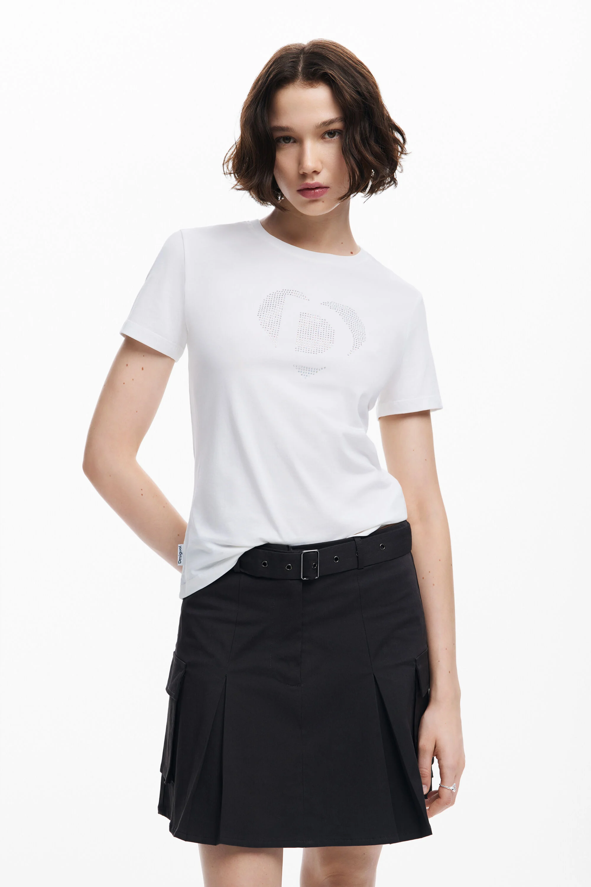 Camiseta imagotipo strass