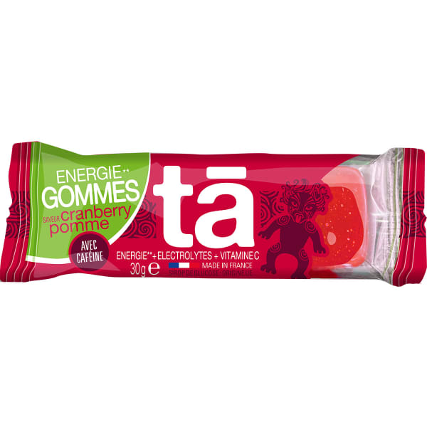 Gels énergétiques TA ENERGY GOMMES CRANBERRY POMME (CAFÉINE) (X 24) UNICOLORE