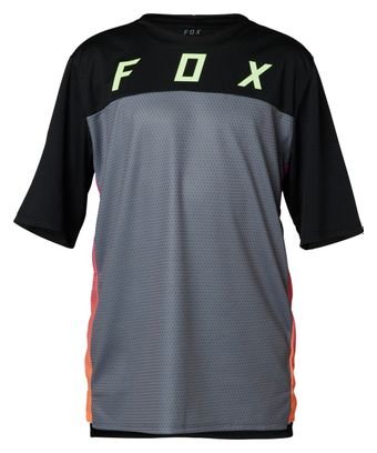 Maillot Manches Courtes Fox Defend Race Enfant Noir