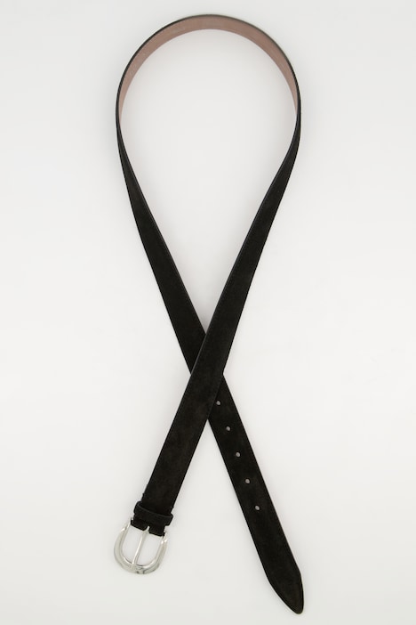Gürtel, Suede, Velourslederoptik, Metallic-Schließe