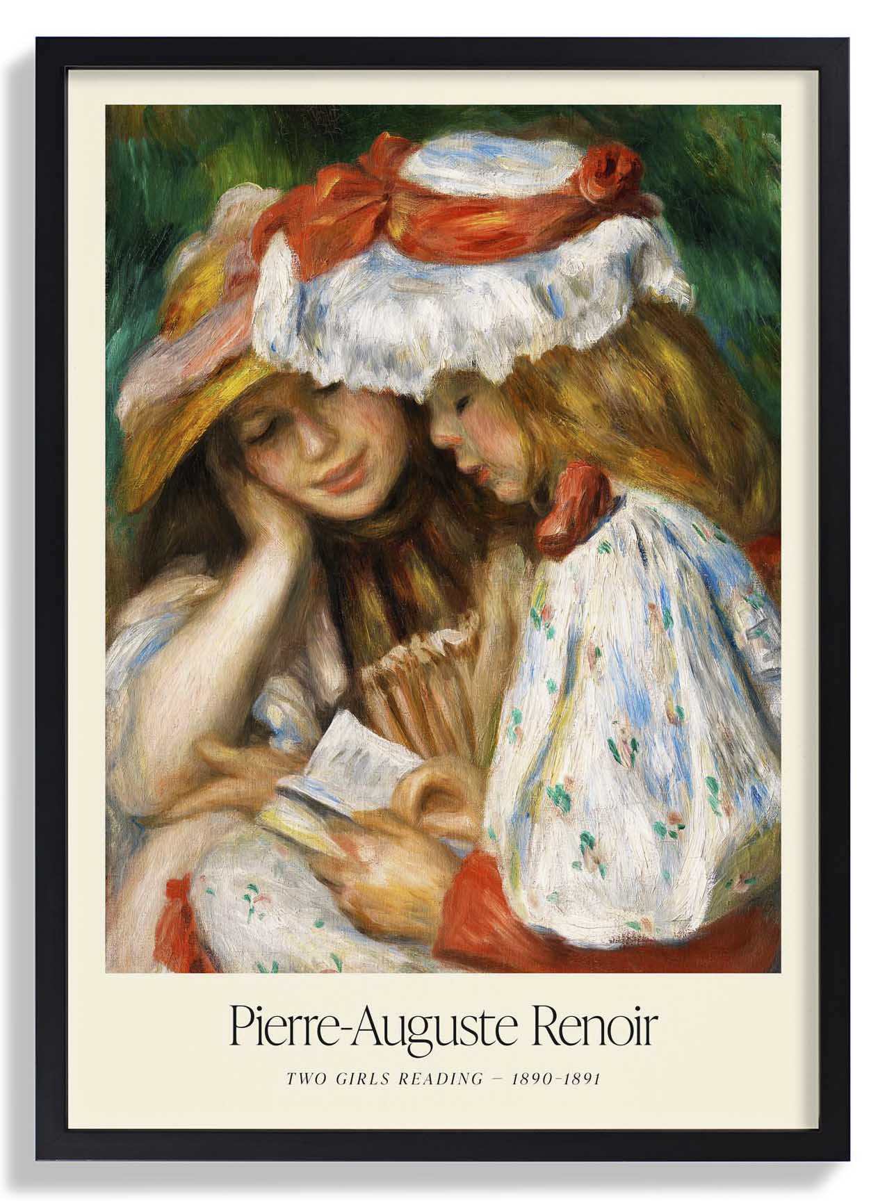 Zwei lesende Mädchen Kunstausstellung von Pierre A. Renoir