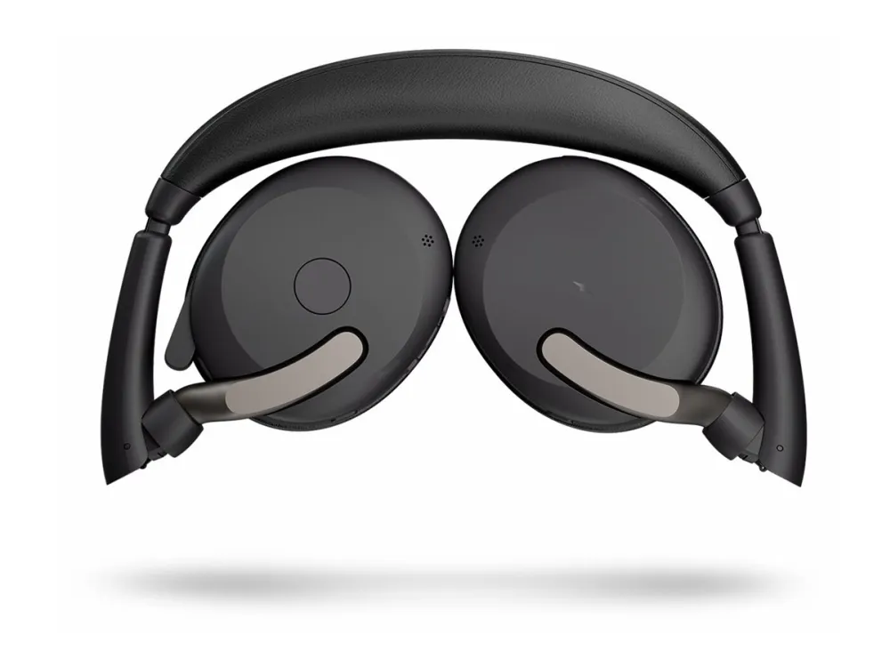 Jabra Evolve2 65 Flex UC Stereo - Headset - på øret - Bluetooth - trådløs - aktiv støjfjerning - USB-A - sort - Optimeret til UC