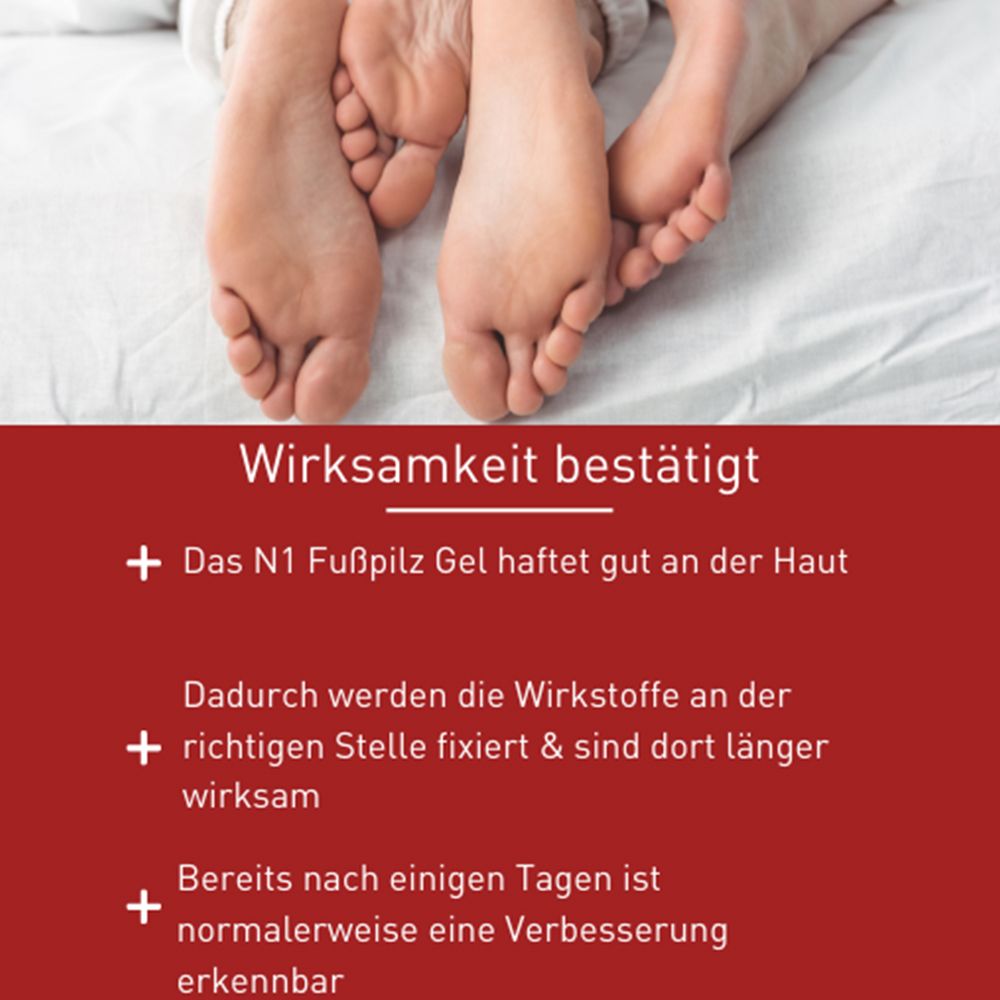N1 Fußpilz Gel – Lindert Jucken & Reizungen