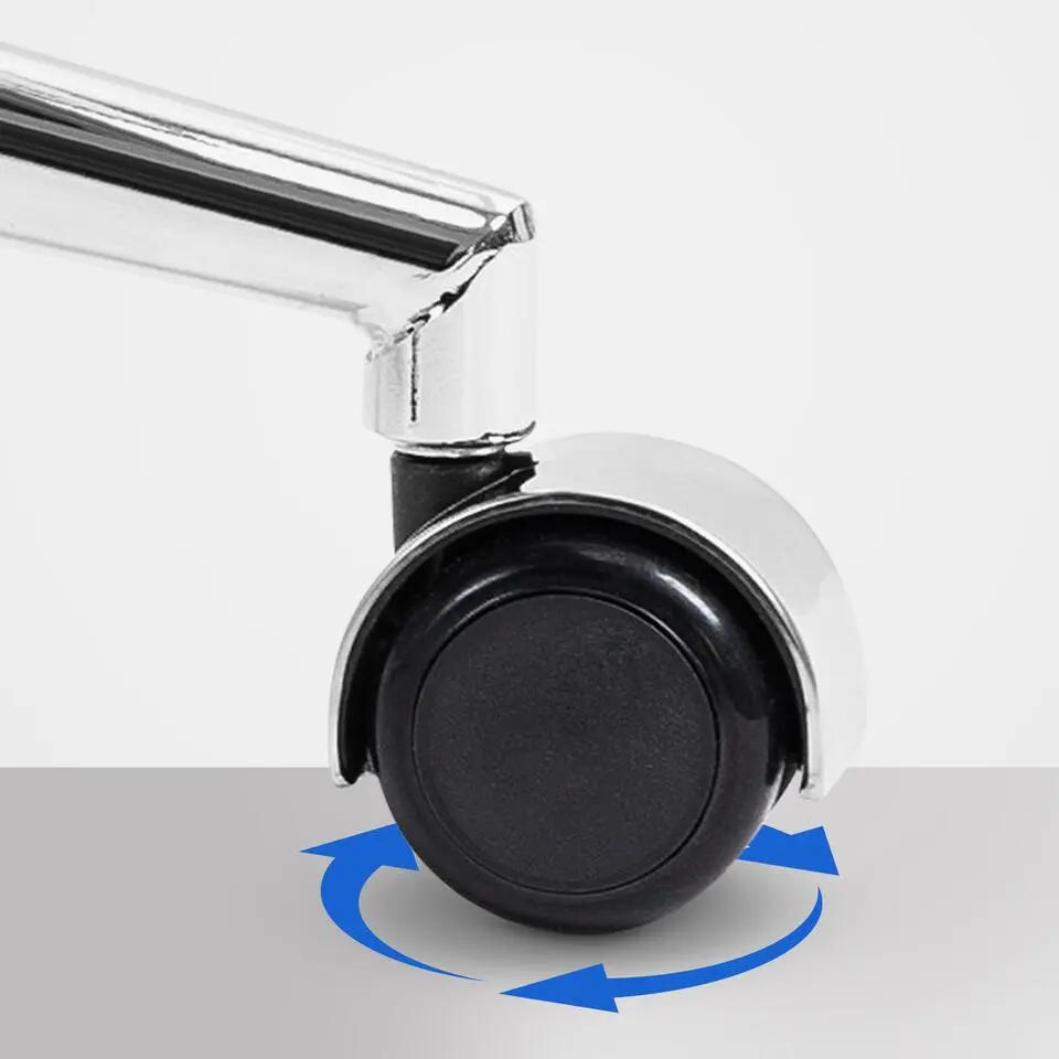 CLP Bureaustoel Sotira chroom Frame - Echt leer - bruin