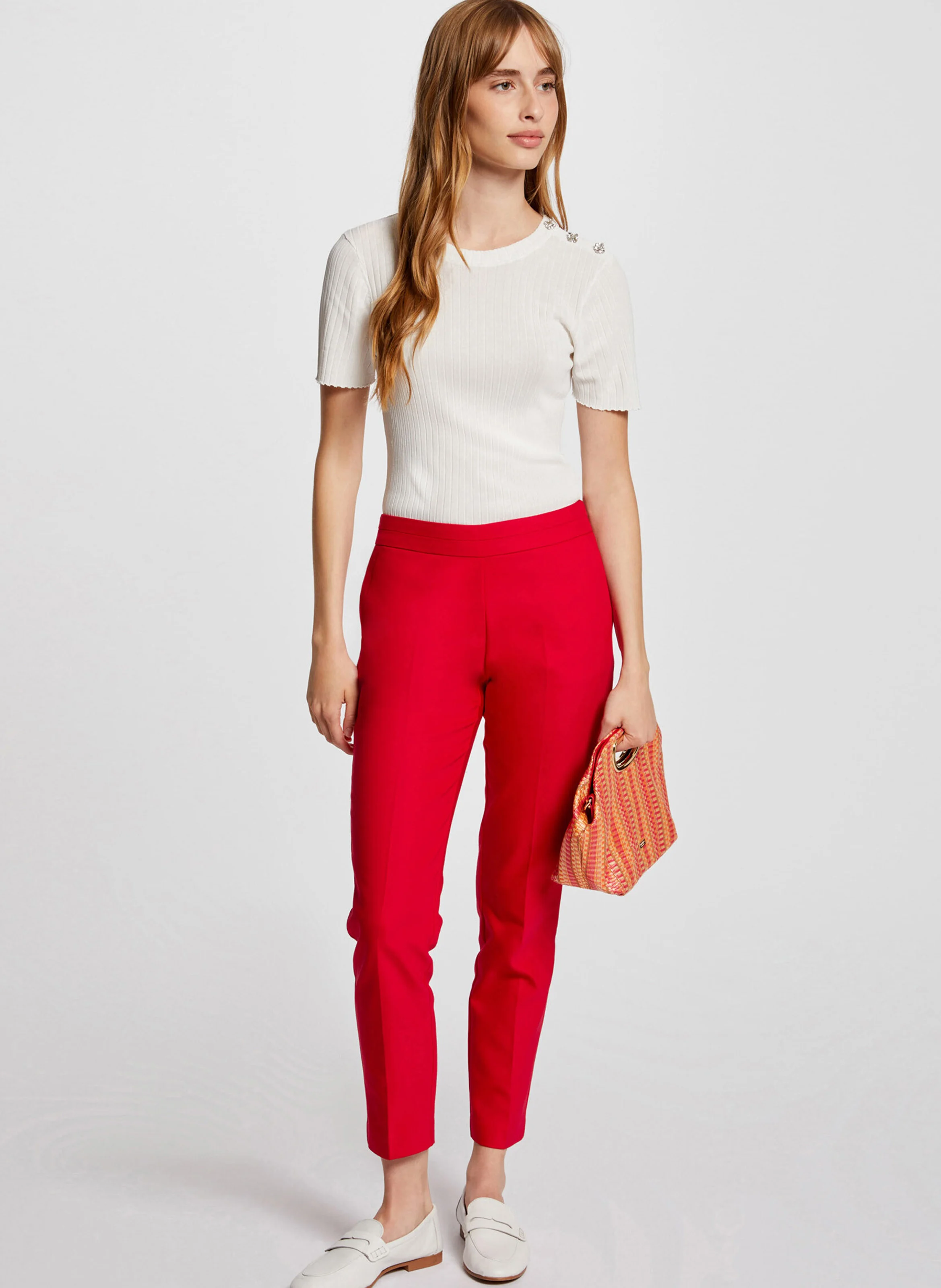 PROSY.F - Pantalon cigarette 7/8ème | Rose