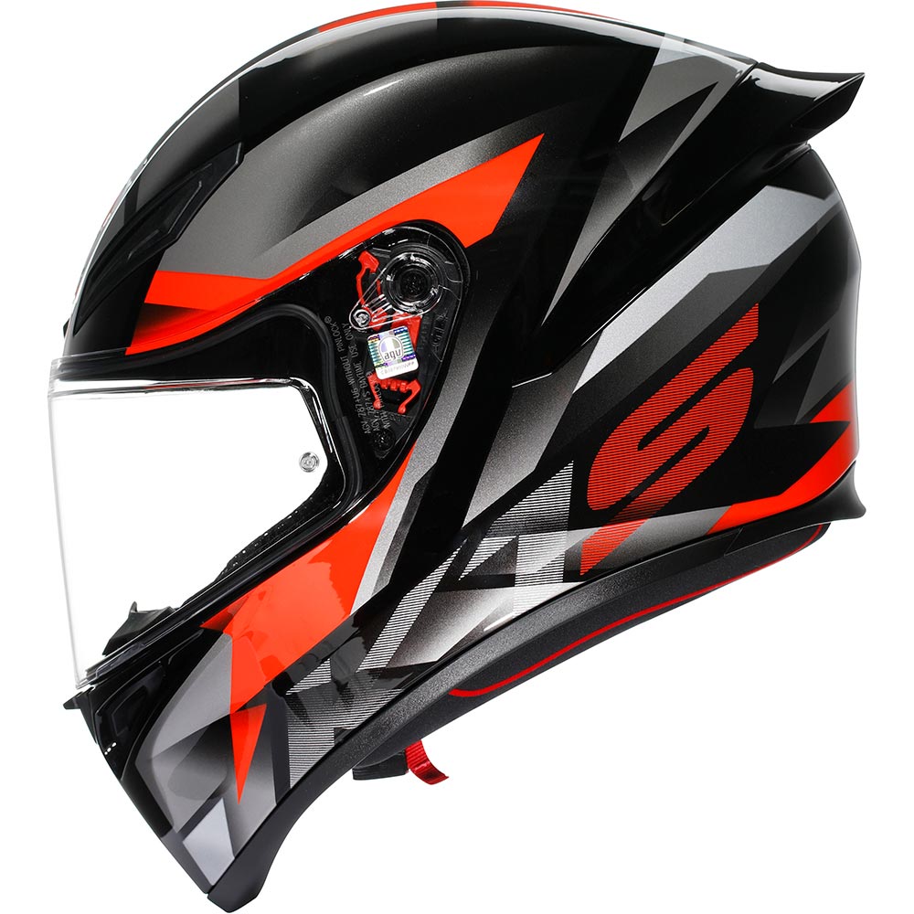AGV - Casque K1 S Fastlap Noir / Gris / Rouge