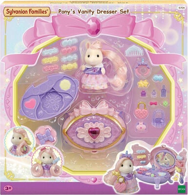 Sylvanian Families Dukkehustilbehør Vanity Dresser Sett med Figur