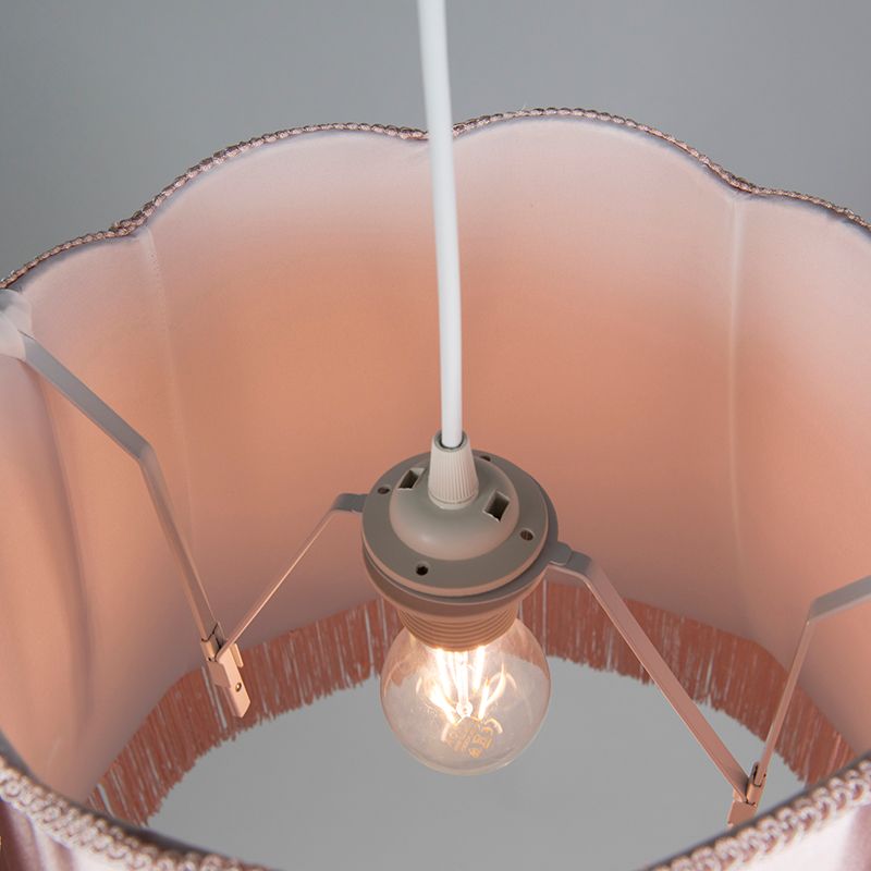 Retro hanglamp roze 45 cm - Granny