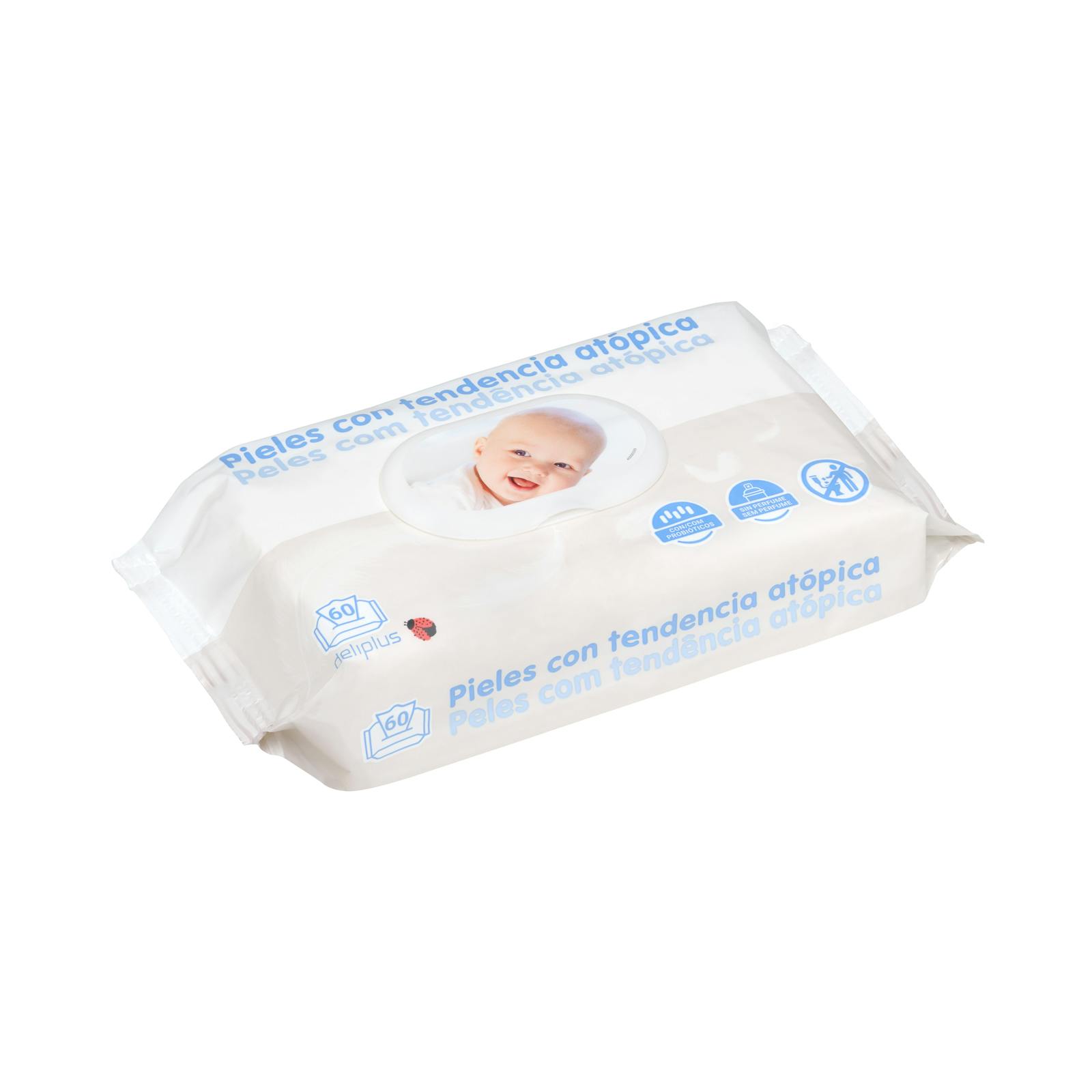 Lingettes pour bébé Deliplus pour peaux à tendance atopique
