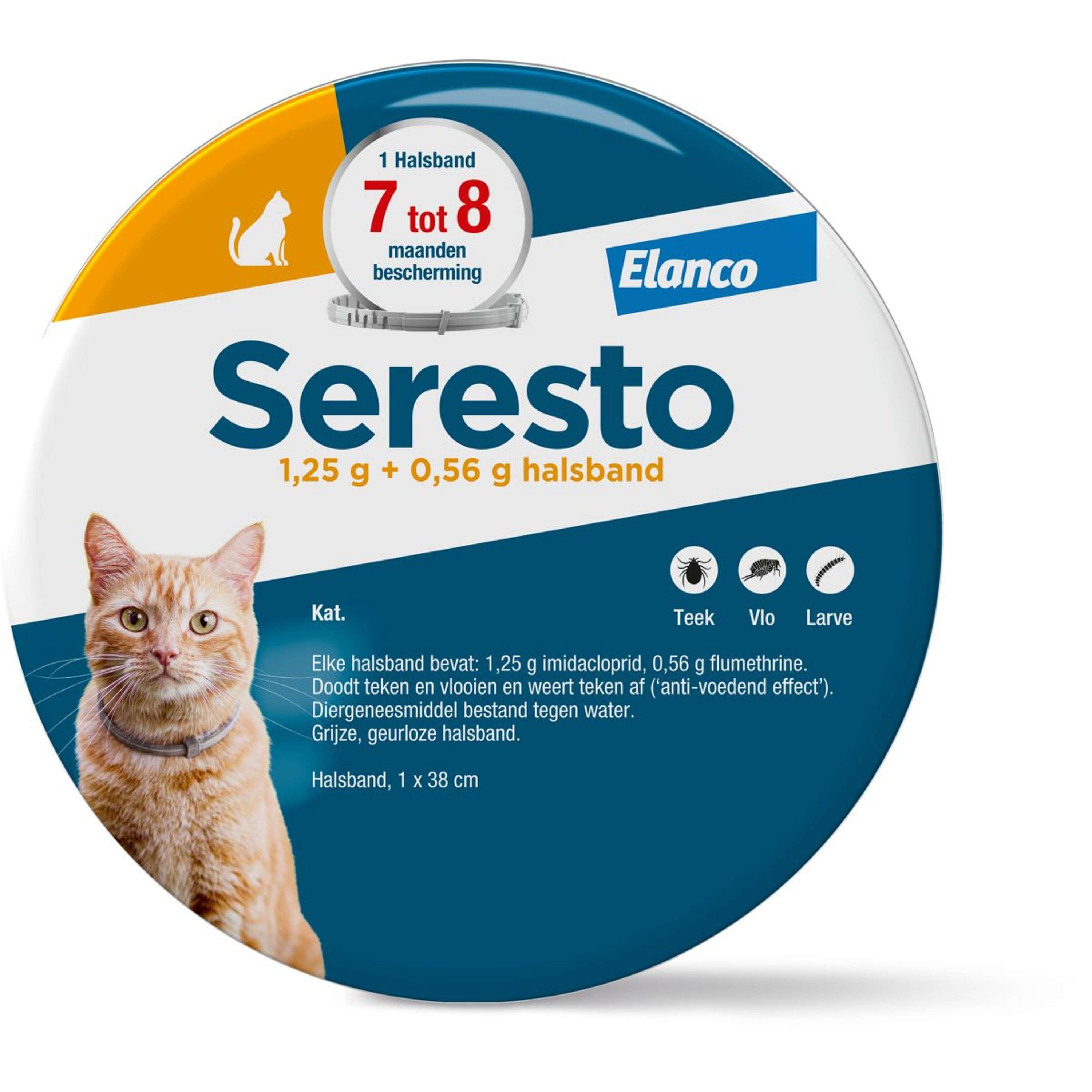 Seresto Teken en Vlooien Halsband Kat