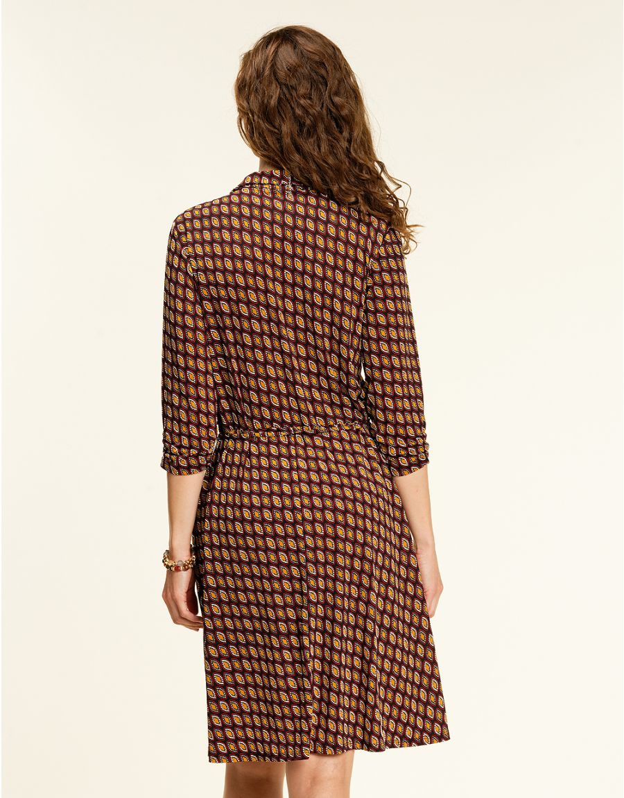 Robe bordeaux doré